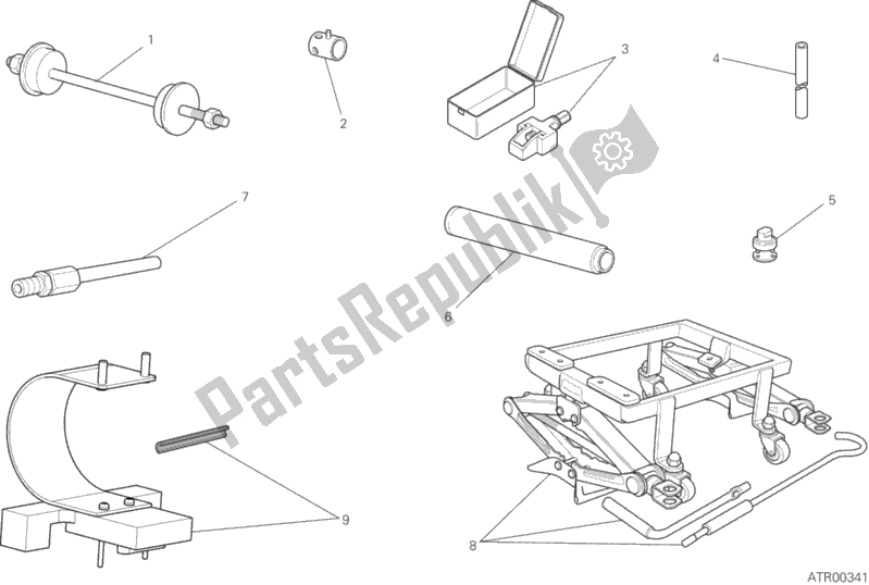All parts for the Workshop Service Tools, Frame of the Ducati Scrambler Full Throttle 803 2018